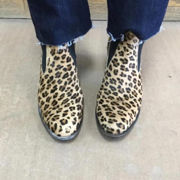 Salpy 8.5 Women’s Cheetah print calf skin ankle boots - Picture 4 of 7